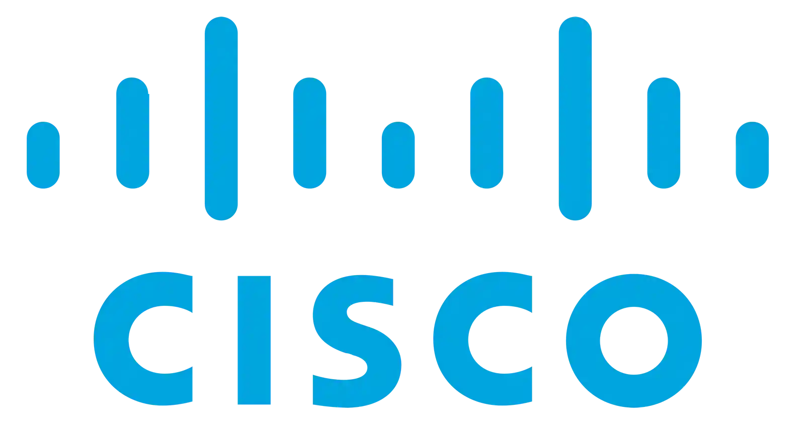 Cisco-logo The Cisco logo: the word “Cisco” in lowercase blue letters beneath a series of vertical blue bars of varying height, representing connectivity and network infrastructure.