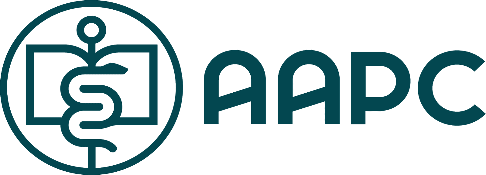 AAPC logo in blue and gray letters reading “AAPC,” representing the American Academy of Professional Coders.
